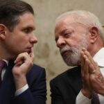 2.fev.2026 - Hugo Motta, presidente da Câmara, e Lula na abertura do ano judiciário no STF