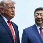 14.mai.2026 - Donald Trump e Xi Jinping se encontram na China