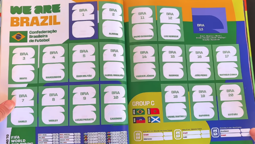 Álbum da Copa tem o menor número de convocados em 40 anos