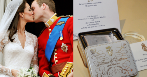 Fatia de bolo de casamento de William e Kate de 15 anos será leiloada