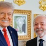 Trump e Lula em fotografia na Casa Branca