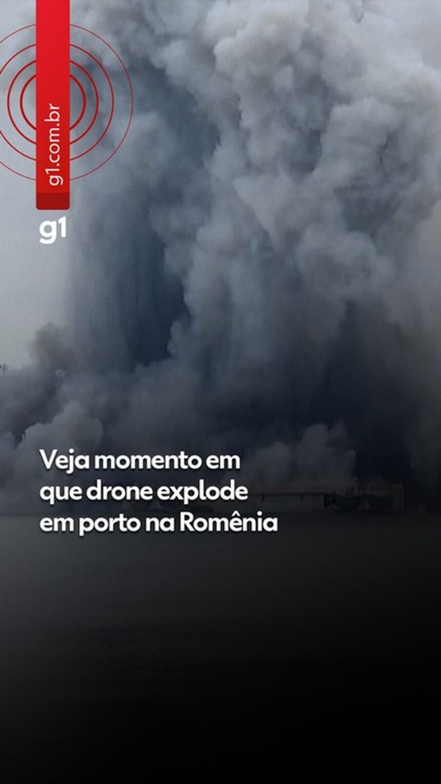 Drone explode em porto na Romênia; VÍDEO mostra detonação
