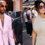 Kim Kardashian e Lewis Hamilton combinam look em 2º dia de F1 em Mônaco