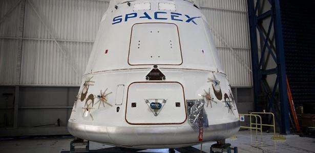 Cápsula Dragon, da Space X; empresa de Elon Musk vai estrear na bolsa americana
