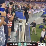 Torcedor tenta invadir gramado após gol dos EUA; vídeo
