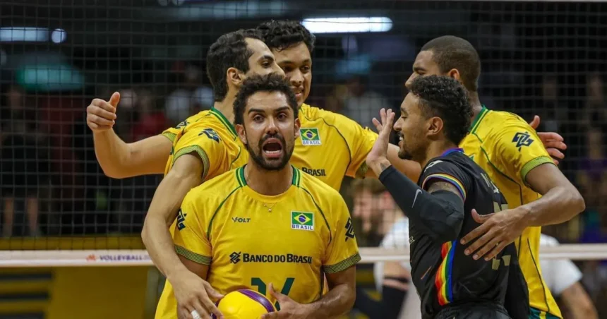 Brasil vira sobre Argentina no tie-break e segue invicto na VNL
