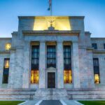 Prédio do Federal Reserve, FED, o Banco Central nos Estados Unidos EUA em Washington