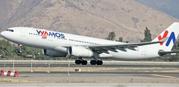 Avião  Airbus A330 da companhia espanhola Wamos Air