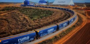 Terminal na BR 070, em Primavera do Leste (MT), da Ferrovia Estadual de Mato Grosso (FMT) que a Rumo entregou o primeiro trecho