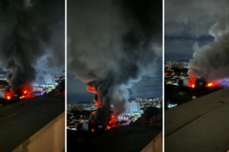 SP: Circulação da Linha 7-Rubi é afetada após incêndio em galpões na Lapa