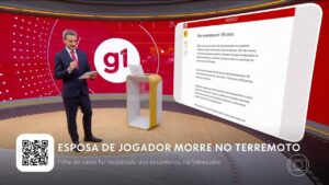 Terremoto na Venezuela: Mulher de jogador morre ao salvar filha