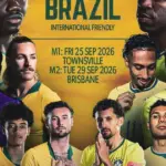 Austrália anuncia dois amistosos contra o Brasil para setembro