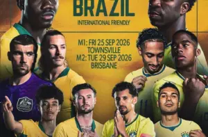 Austrália anuncia dois amistosos contra o Brasil para setembro