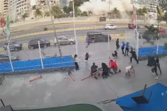 Veja o momento exato em que o primeiro terremoto atinge a Venezuela