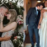 Bailarina de Taylor Swift é criticada por usar vestido claro em casamento