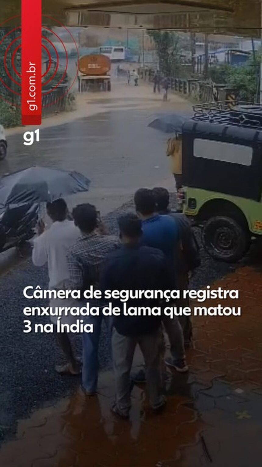 VÍDEO: enxurrada de lama mata 3 pessoas na Índia após canteiro de obras em túnel ceder