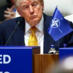 Presidente dos EUA, Donald Trump, durante reunião de cúpula da Otan, em Ancara, na Turquia