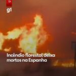 Incêndio florestal deixa 12 mortos no sul da Espanha; VÍDEO mostra estrada cercada pelas chamas