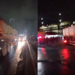 Veja imagens da greve dos caminhoneiros em SP nesta segunda