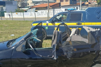 Engavetamento deixa três adultos e duas crianças feridas no interior de SP