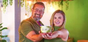 Franklin Vieira e sua esposa, Ana Paula Santos, são sócios da Puro.Açaí