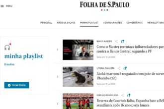 Crie playlist de reportagens na Minha Folha; veja como - 24/07/2026 - Tec