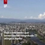 Veja comparativo entre terremotos do Japão, nesta terça, e da Venezuela, há um mês
