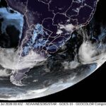 Ciclone e frente fria causam chuva e ventos fortes no Sul do Brasil